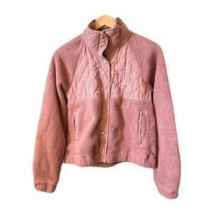 Abercrombie and Fitch Sherpa Quilted Button Up Jacket